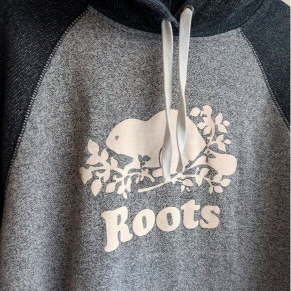 Roots Classic 2 Tone Salt & Pepper Hoodie Sweater - Picture 2 of 6